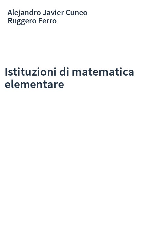 Istituzioni di matematica elementare