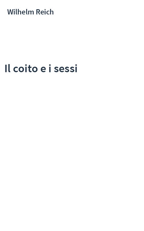 Il coito e i sessi