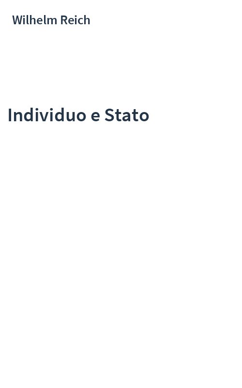 Individuo e Stato