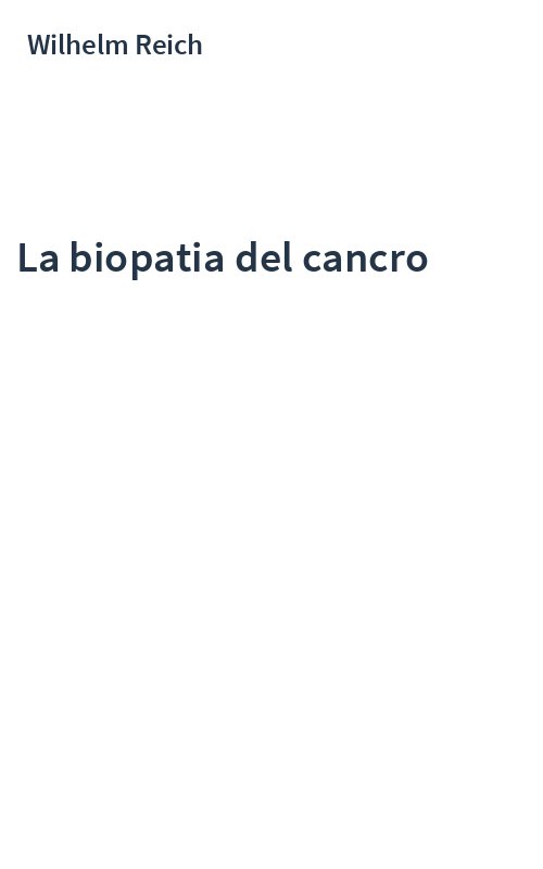 La biopatia del cancro