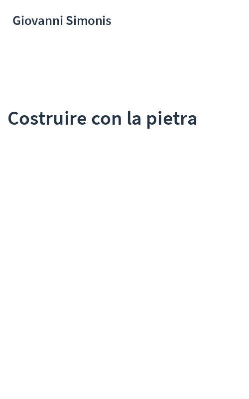 Costruire con la pietra