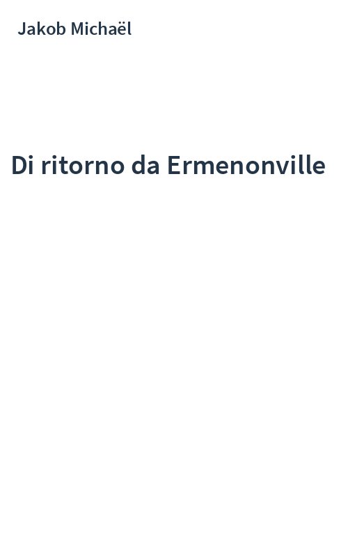 Di ritorno da Ermenonville