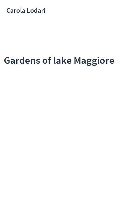 Gardens of lake Maggiore