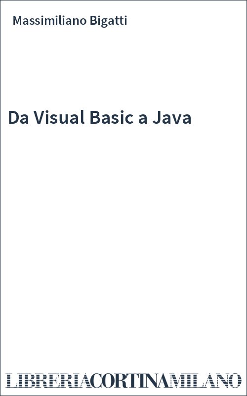 Da Visual Basic a Java
