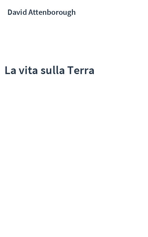 La vita sulla Terra