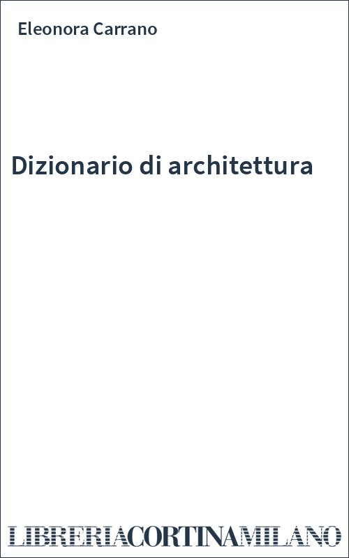 Dizionario di architettura