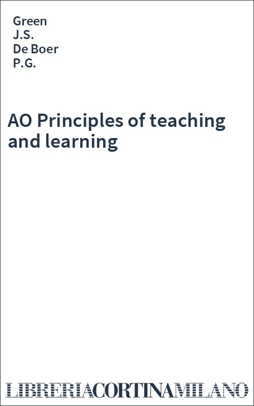 AO Principles of teaching and learning