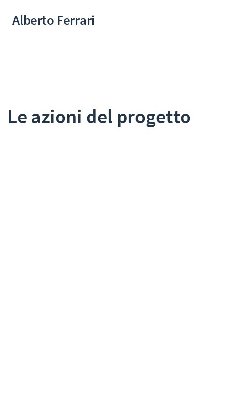 Le azioni del progetto
