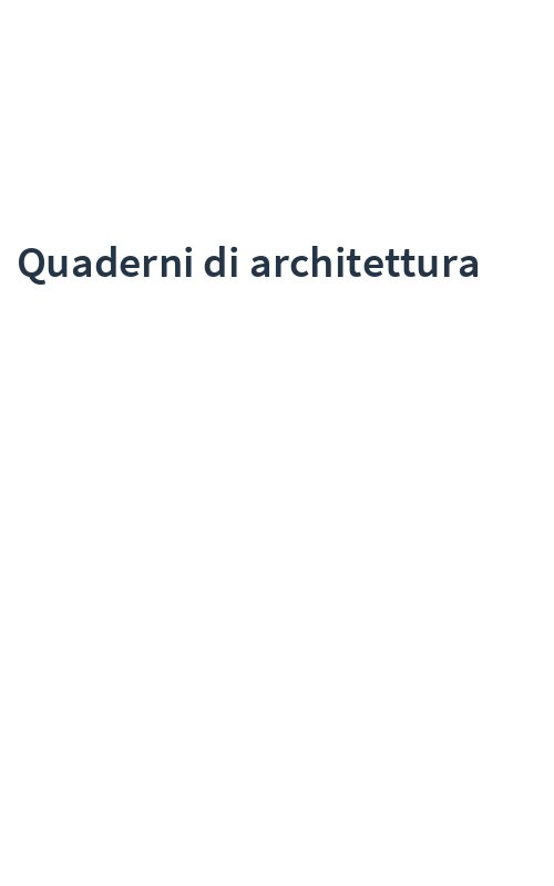 Quaderni di architettura