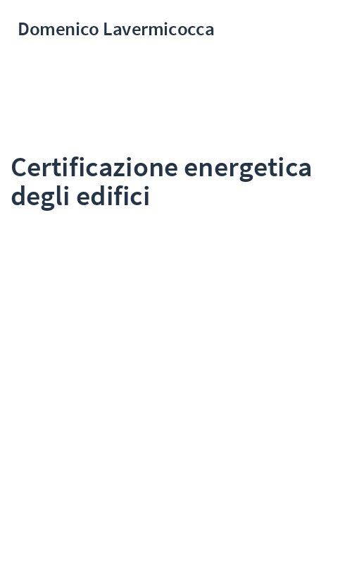 Certificazione energetica degli edifici