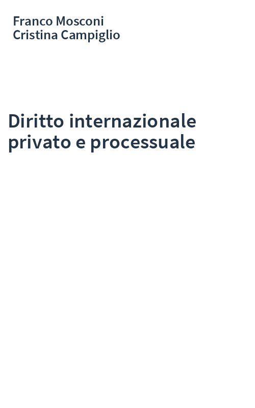Diritto internazionale privato e processuale