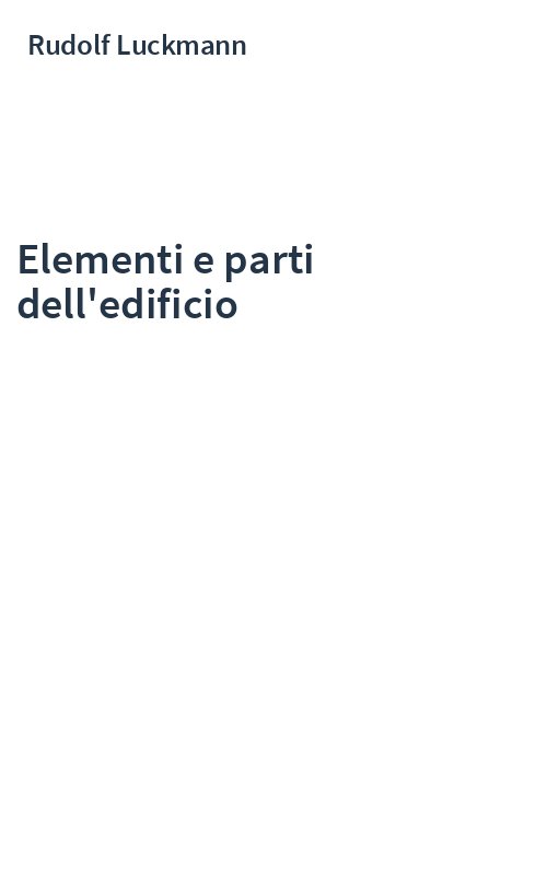 Elementi e parti dell'edificio