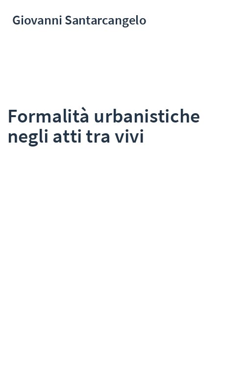 Formalità urbanistiche negli atti tra vivi