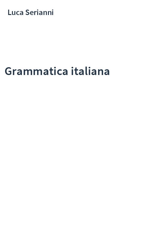 Grammatica italiana