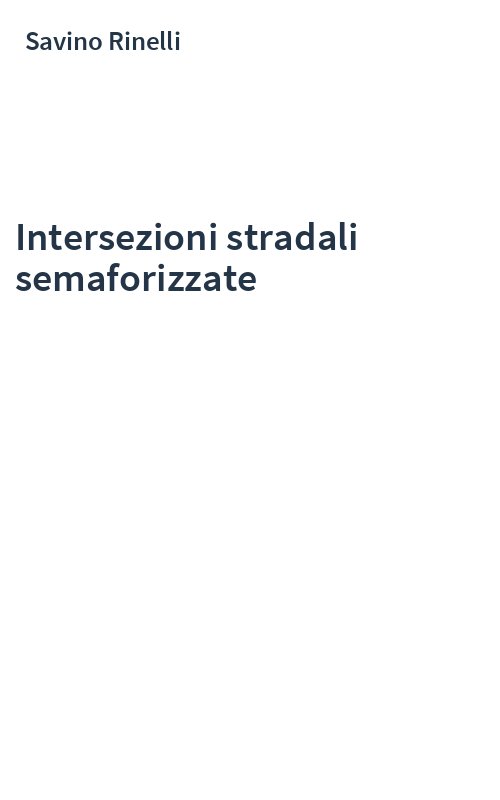 Intersezioni stradali semaforizzate
