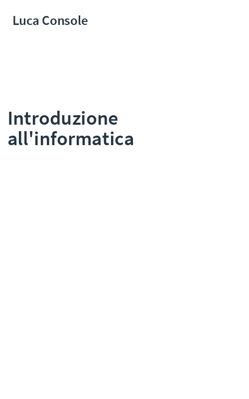Introduzione all'informatica