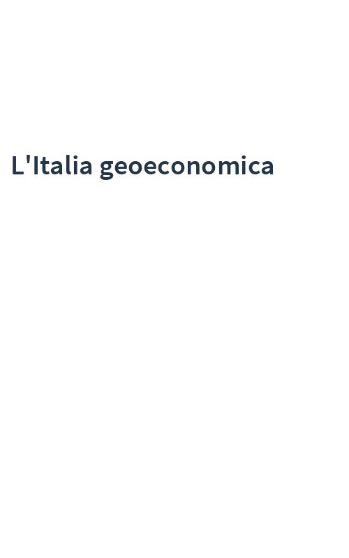 L'Italia geoeconomica