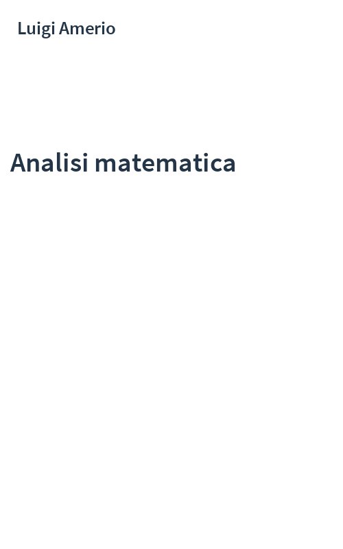 Analisi matematica