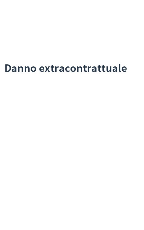 Danno extracontrattuale