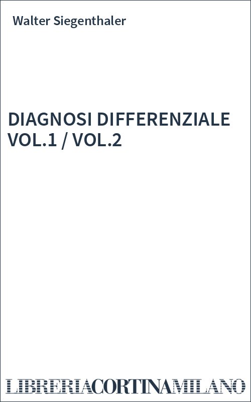 DIAGNOSI DIFFERENZIALE VOL.1  / VOL.2
