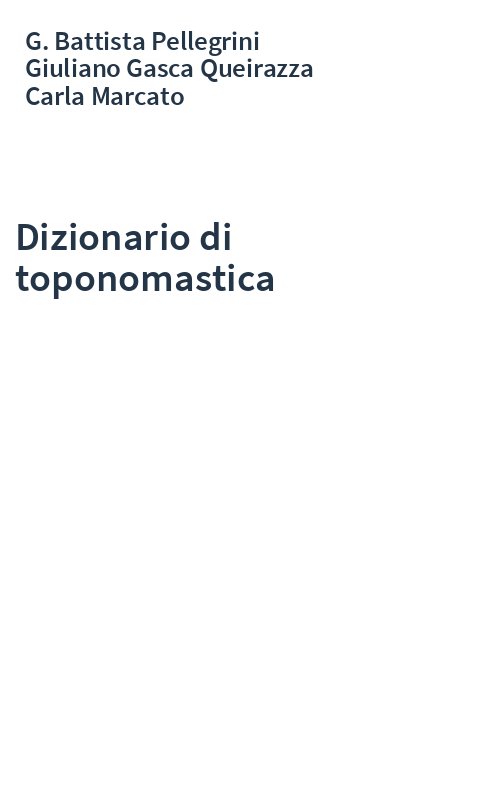 Dizionario di toponomastica