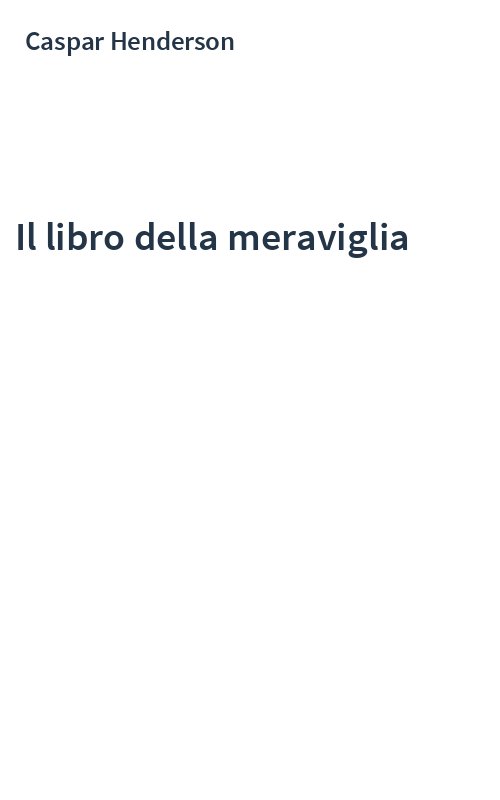 Il libro della meraviglia