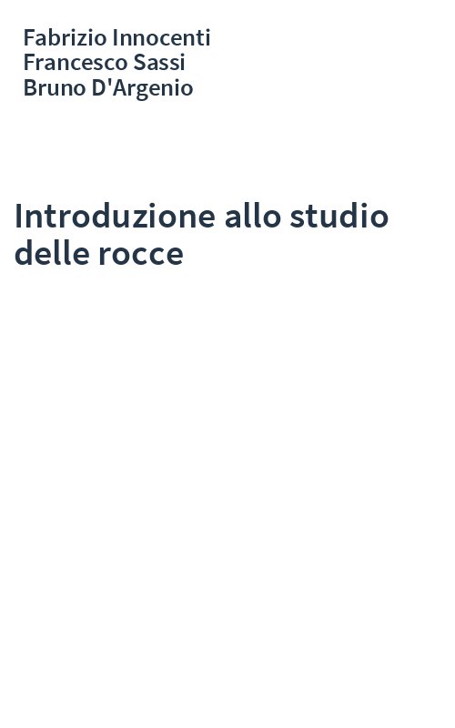 Introduzione allo studio delle rocce