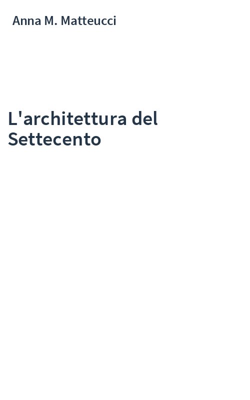 L'architettura del Settecento