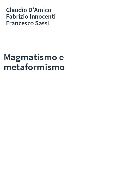 Magmatismo e metaformismo