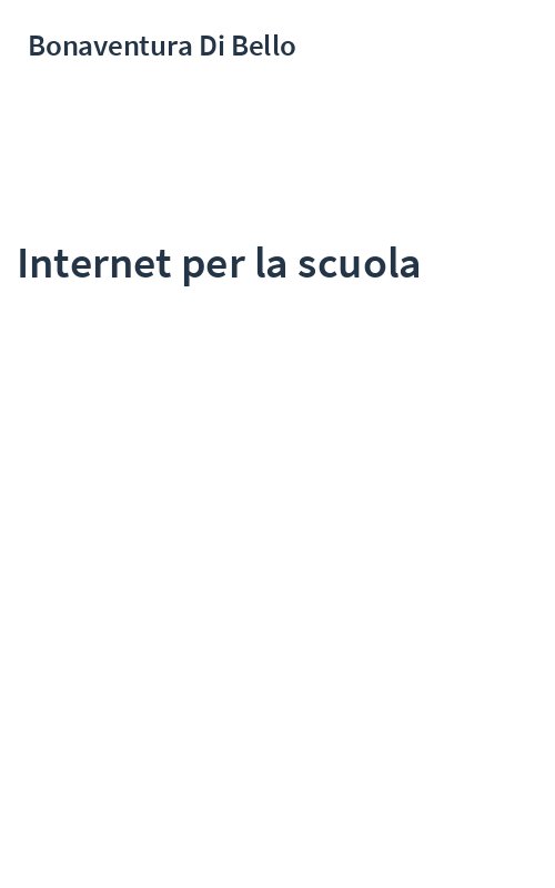 Internet per la scuola