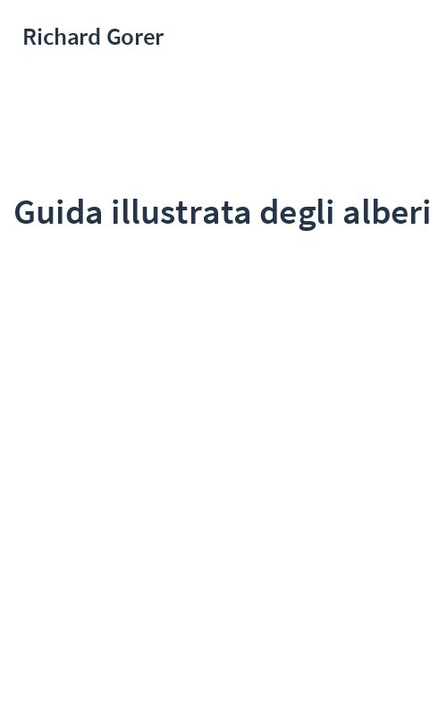 Guida illustrata degli alberi