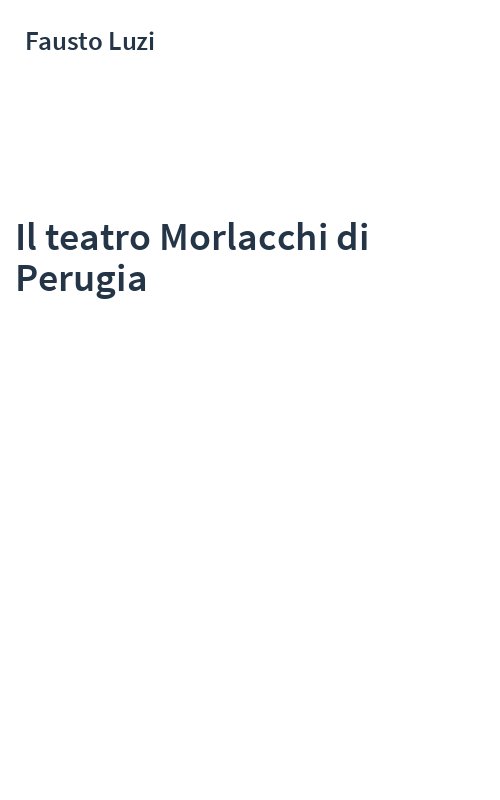 Il teatro Morlacchi di Perugia