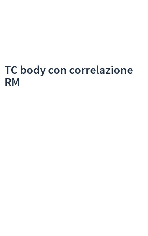 TC body con correlazione RM