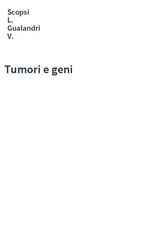 Tumori e geni