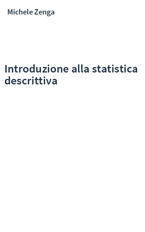 Introduzione alla statistica descrittiva