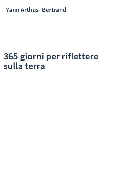 365 giorni per riflettere sulla terra
