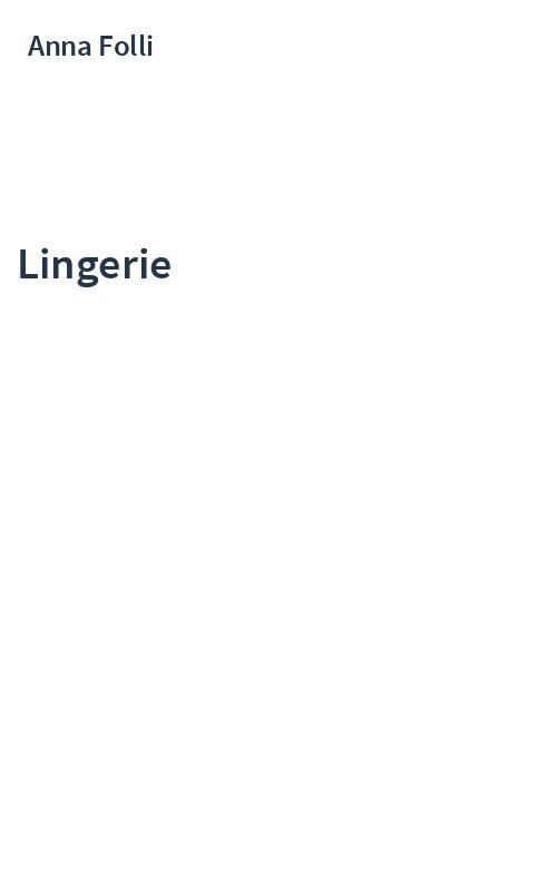 Lingerie