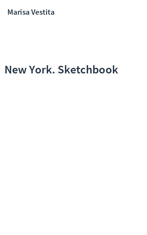 New York. Sketchbook