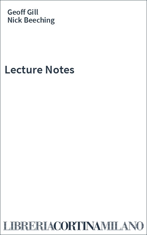 Lecture Notes