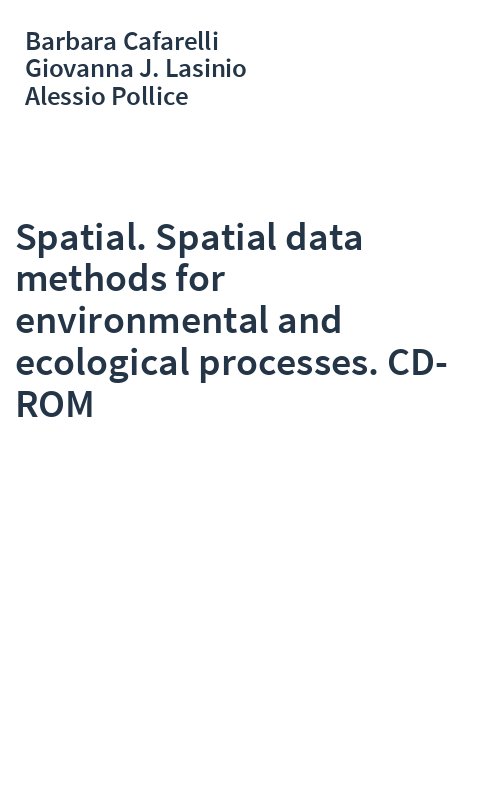 Spatial. Spatial data methods for environmental and ecological processes. CD-ROM