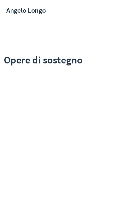Opere di sostegno