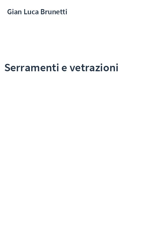 Serramenti e vetrazioni