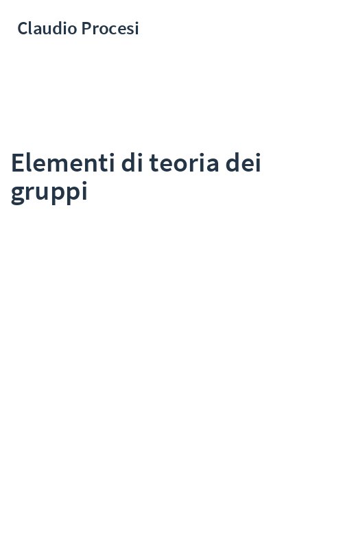 Elementi di teoria dei gruppi