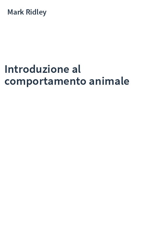 Introduzione al comportamento animale