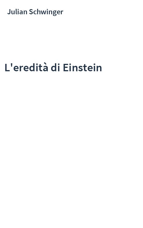 L'eredità di Einstein