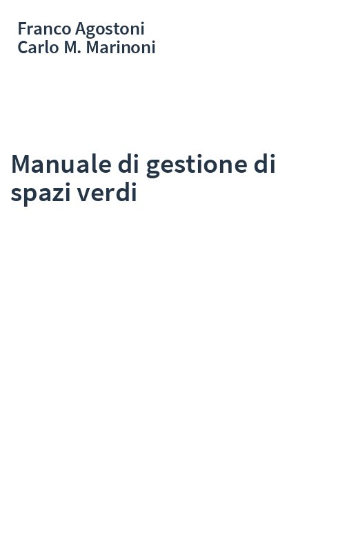 Manuale di gestione di spazi verdi