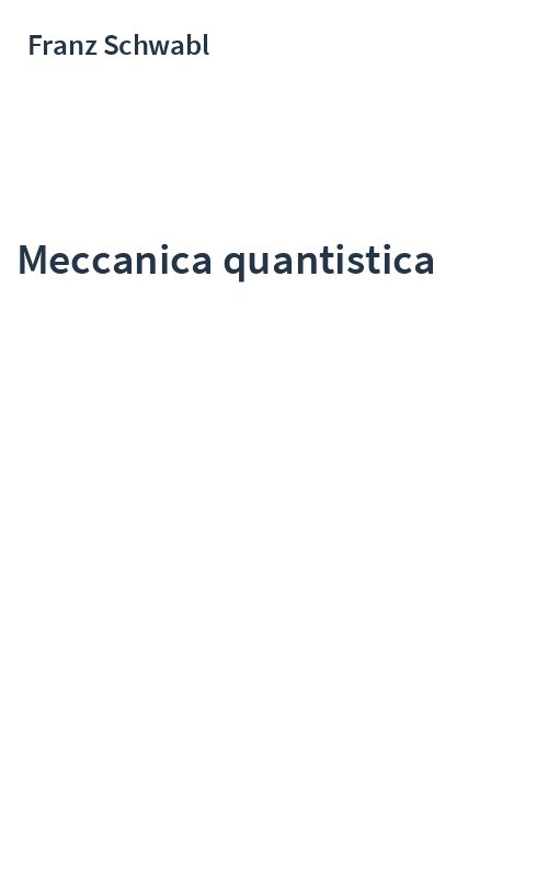Meccanica quantistica
