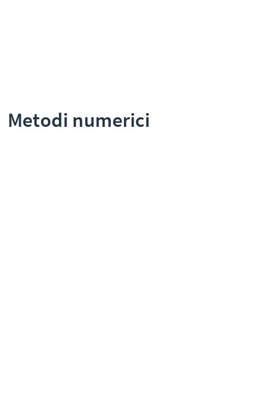 Metodi numerici