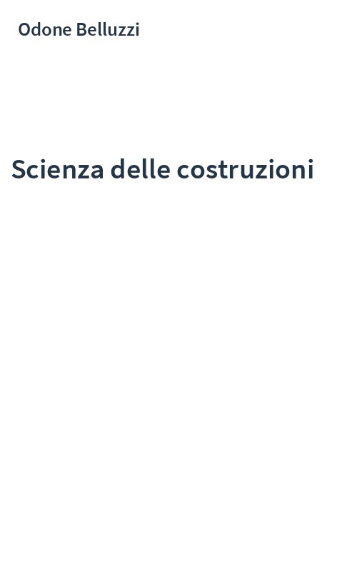 Scienza delle costruzioni
