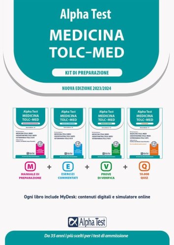 Alpha Test. Medicina TOLC-MED. Kit di preparazione 2023-2024